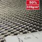 Preview: 339 g/m² Designed Carbon Fabric Carbon/Aluminium | HP-T339CAE