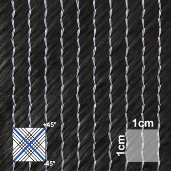 410 g/m²  Bidiagonal  Carbongelege | HP-B415C
