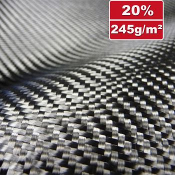 245g/m² carbon fabric, twill, 100cm wide | SP-T240C
