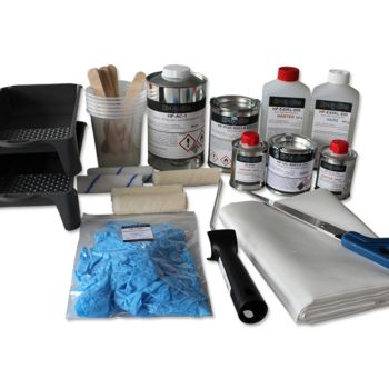 GRP repair kit for the shower tray , motorhome/caravan