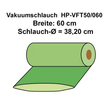 50 g/m² Vakuumfolienschlauch / Vakuumschlauch | HP-VFT50/060