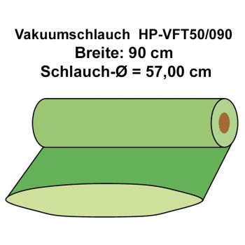 50 g/m² Vakuumfolienschlauch / Vakuumschlauch | HP-VFT50/090