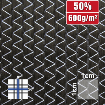 600 g/m²  Bidirektional  Carbongelege | HP-B605C