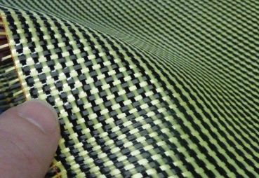 163 g/m² Hybridgewebe Aramid/Carbon Leinwand | HP-P163AC