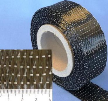 340 g/m² Unidirectional-Carbonfabric-Tape (50 mm) | HP-U340C/050