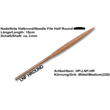 Halbrund Nadelfeile HP-LNF-HR