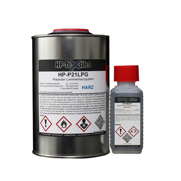 Polyesterharzsystem auf Orthophtalsäure Basis -Harz & Härter- | HP-P21LPG