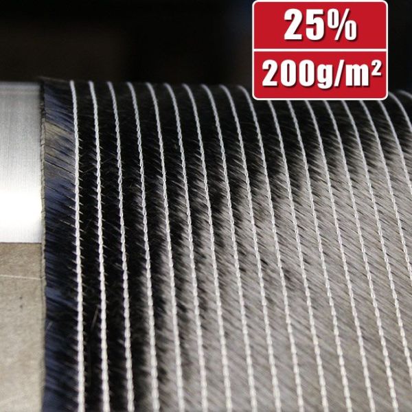 200g/m² Bidiagonal carbon fabric HP-B200/40C